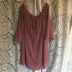 Boho off the shoulder dress